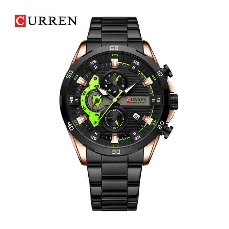 reloj cronógrafo para hombre
reloj elegante Curren
reloj con manecillas luminosas
reloj resistente al agua hombre
reloj moderno de acero inoxidable
reloj para regalo de hombre
Curren 8402
reloj casual masculino
reloj con calendario y cronómetro