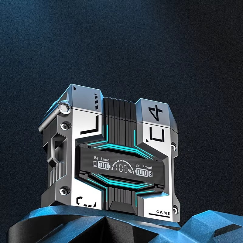 audífonos M45 República Dominicana, audífonos bluetooth gamer, audífonos IPX5 bajos potentes, audífonos para jugar y hacer ejercicio, audífonos futuristas Melen Tech
