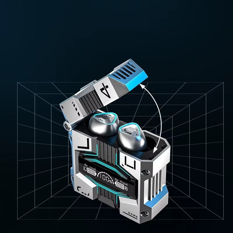 audífonos M45 República Dominicana, audífonos bluetooth gamer, audífonos IPX5 bajos potentes, audífonos para jugar y hacer ejercicio, audífonos futuristas Melen Tech