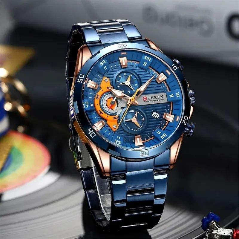 reloj cronógrafo para hombre
reloj elegante Curren
reloj con manecillas luminosas
reloj resistente al agua hombre
reloj moderno de acero inoxidable
reloj para regalo de hombre
Curren 8402
reloj casual masculino
reloj con calendario y cronómetro