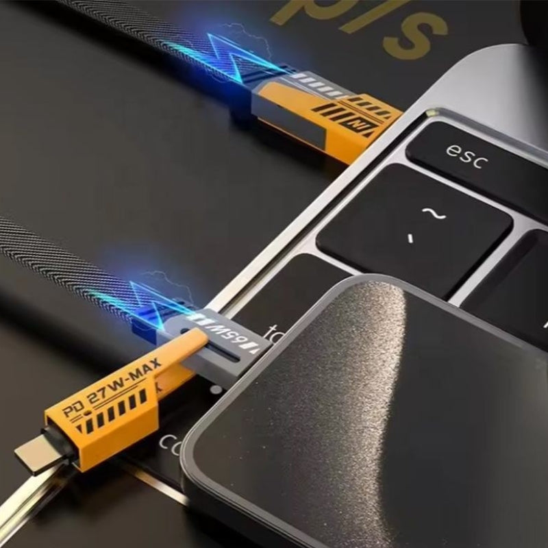 cable de carga rápida 4 en 1
cable USB-C y Lightning
cable PD 65W
cable trenzado antienredos
cable para iPhone y Android
cable multifunción USB
cable de datos y carga
cable para CarPlay y Android Auto
cable reforzado de aleación
cargador USB universal