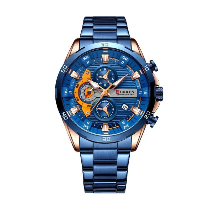 reloj cronógrafo para hombre
reloj elegante Curren
reloj con manecillas luminosas
reloj resistente al agua hombre
reloj moderno de acero inoxidable
reloj para regalo de hombre
Curren 8402
reloj casual masculino
reloj con calendario y cronómetro