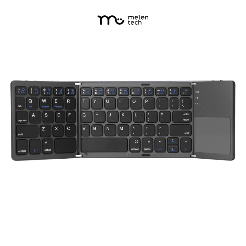 Teclado Bluetooth portátil
Teclado con touchpad integrado
Teclado compatible con Android, iOS y Windows
Teclado inalámbrico compacto
Teclado para tablet y smartphone
Teclado de viaje con touchpad
Teclado plegable Bluetooth
Teclado recargable de larga duración