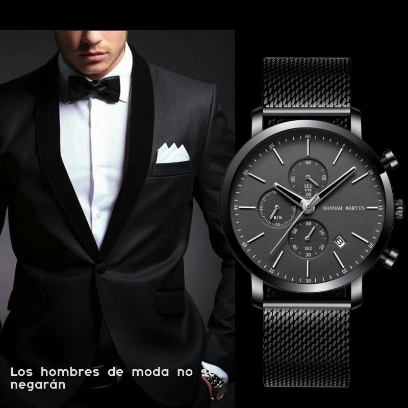 Reloj para Hombre Hannah Martin Black Edition