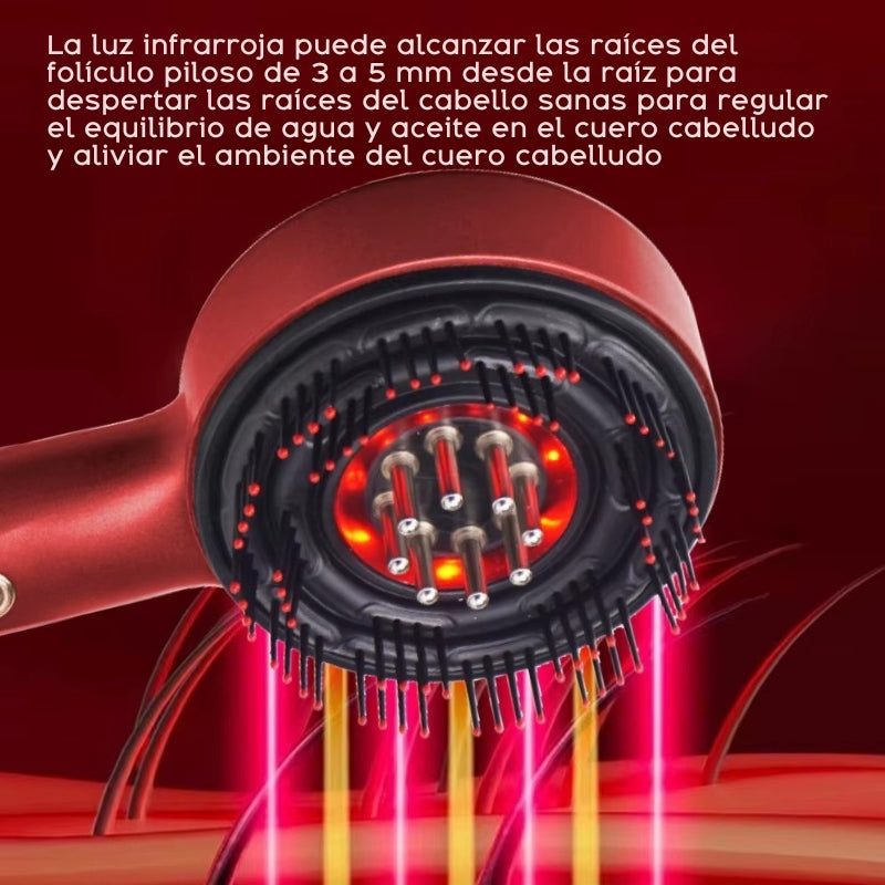 NexLev Nourish Pro Peine Aplicador de Aceite con Masaje y Luz LED