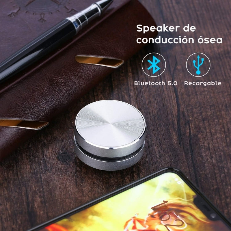 altavoz de conducción ósea
mini altavoz Bluetooth estéreo
altavoz portátil TWS
altavoz sin cables
altavoz para diferentes superficies
altavoz 115 db potente
altavoz innovador
altavoz para música y llamadas
mini speaker Bluetooth
gadget para sonido envolvente