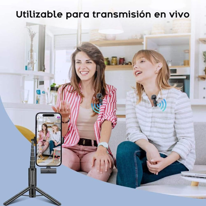 micrófonos inalámbricos lavalier
micrófono para celular
micrófono para TikTok
grabar audio profesional móvil
micrófono inalámbrico iPhone Android
micrófono con reducción de ruido
micrófono para entrevistas
set de micrófonos inalámbricos
micrófonos para creadores de contenido
micrófono plug and play