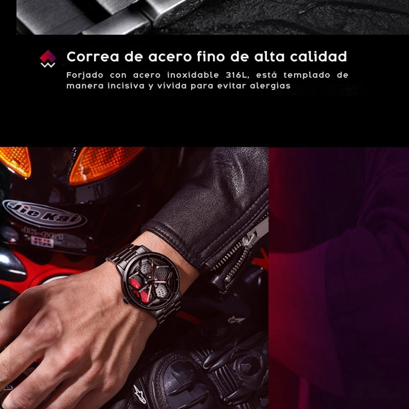 Reloj Rotativo de Aro Wheel Hub