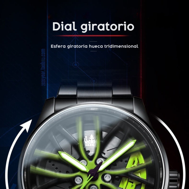 Reloj Rotativo de Aro Wheel Hub