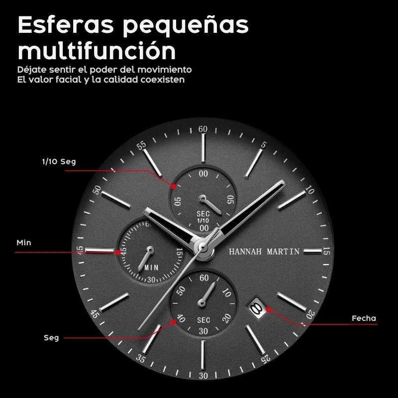 Reloj para Hombre Hannah Martin Black Edition