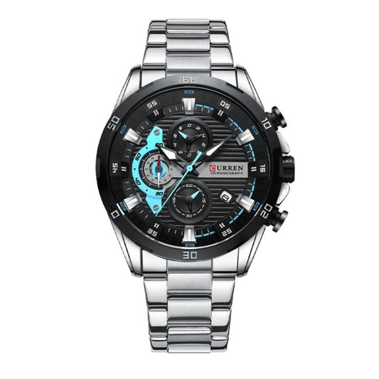 reloj cronógrafo para hombre

reloj elegante Curren

reloj con manecillas luminosas

reloj resistente al agua hombre

reloj moderno de acero inoxidable

reloj para regalo de hombre

Curren 8402

reloj casual masculino

reloj con calendario y cronómetro