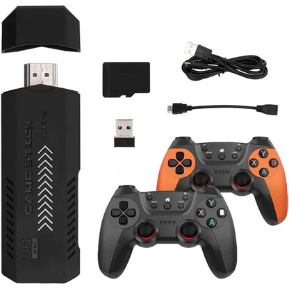 consola retro RD, videojuegos clásicos República Dominicana, consola con 35000 juegos, game stick 4k retro, controles inalámbricos retro, Melen Tech juegos
