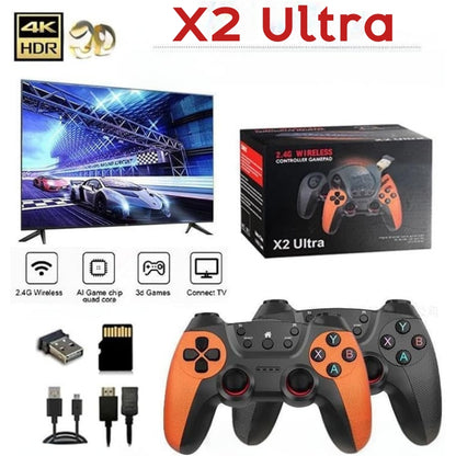 consola retro RD, videojuegos clásicos República Dominicana, consola con 35000 juegos, game stick 4k retro, controles inalámbricos retro, Melen Tech juegos
