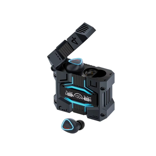 audífonos M45 República Dominicana, audífonos bluetooth gamer, audífonos IPX5 bajos potentes, audífonos para jugar y hacer ejercicio, audífonos futuristas Melen Tech
