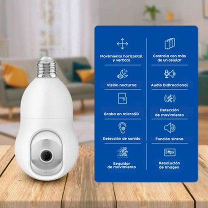 cámara de seguridad bombilla


cámara Wi-Fi 360 grados


cámara de vigilancia con audio bidireccional


cámara con visión nocturna 2K


cámara fácil de instalar


cámara sin cables para el hogar


bombilla con cámara


cámara inteligente con detección de movimiento


cámara para casa WiFi


cámara de seguridad panorámica
