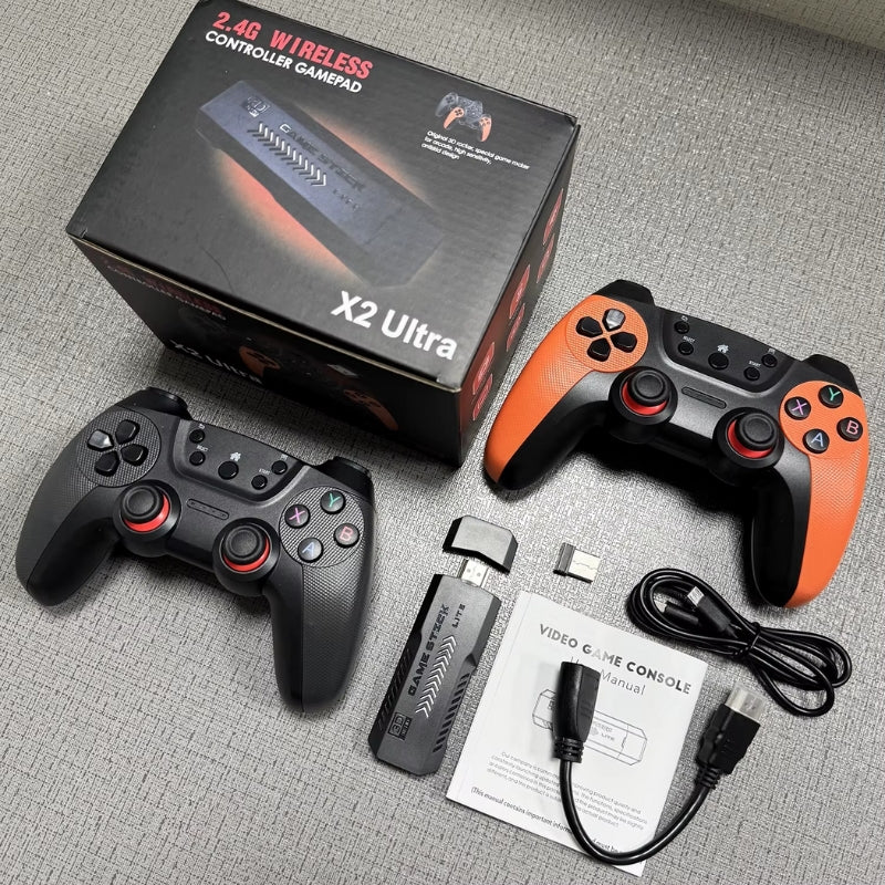 consola retro RD, videojuegos clásicos República Dominicana, consola con 35000 juegos, game stick 4k retro, controles inalámbricos retro, Melen Tech juegos
