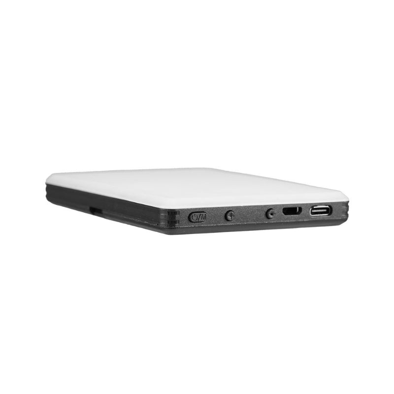Luz LED portátil, iluminación para videollamadas, luz para selfies, accesorios para creadores de contenido, luz recargable, lámpara para transmisiones en vivo, luz profesional compacta, iluminación ajustable, tecnología para videoconferencias.