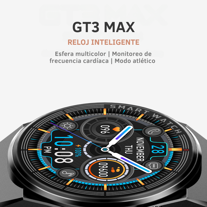 smartwatch GT3 Max


reloj inteligente llamadas


smartwatch NFC


reloj inteligente Android iPhone


smartwatch con monitoreo de salud


smartwatch con 3 correas


reloj inteligente deportivo


reloj inteligente resistente al agua


smartwatch carga inalámbrica


smartwatch con control de música y cámara
