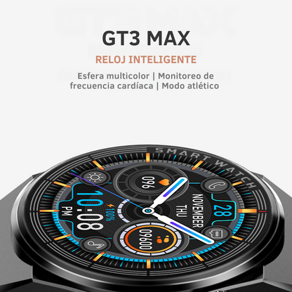 smartwatch GT3 Max


reloj inteligente llamadas


smartwatch NFC


reloj inteligente Android iPhone


smartwatch con monitoreo de salud


smartwatch con 3 correas


reloj inteligente deportivo


reloj inteligente resistente al agua


smartwatch carga inalámbrica


smartwatch con control de música y cámara
