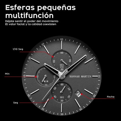 Reloj para Hombre Hannah Martin Black Edition
