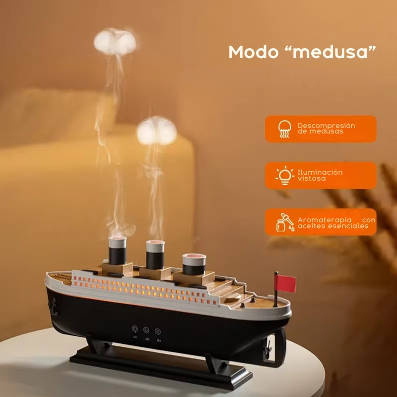 Humidificador y Difusor Decorativo Titanic 250ml